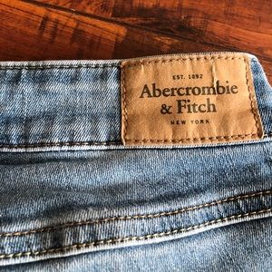 Light blue ripped skinny jeans